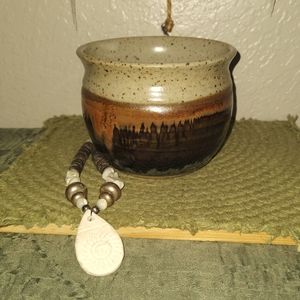 Handmade pottery bowl